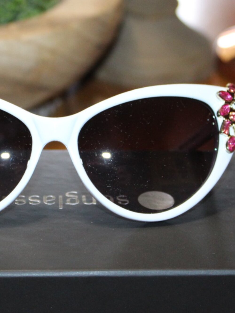 NWT Retro Cat Eye Bling Glasses CUTE/FUN! - Picture 2 of 7